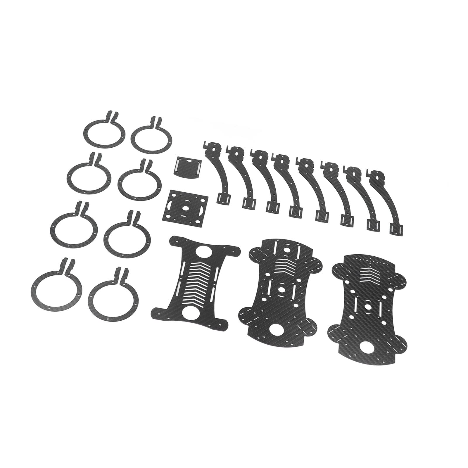 Zestaw ze ramą do drona F450 Zestaw ze ramą quadkoptera 450 mm z włókna węglowego Ultra lekki, trwały 4-osiowy płatowiec do wentylatora kanałowego 50 mm RC Drone DIY Montaż z