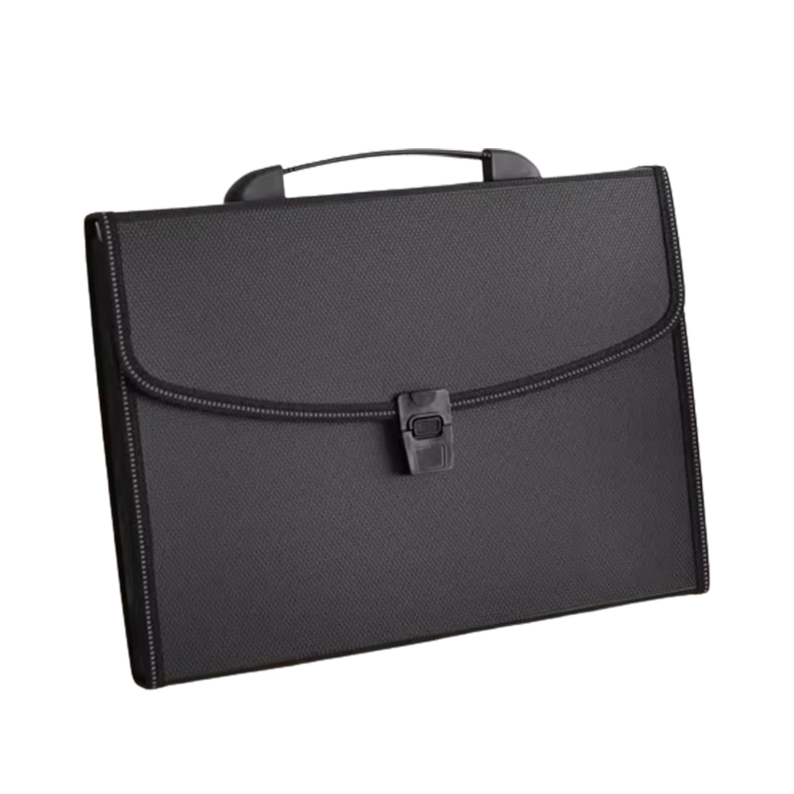 Cartelle, Cartella portadocumenti espandibile A4 a fisarmonica 13 tasche con manico Blu, Nero(Schwarz)