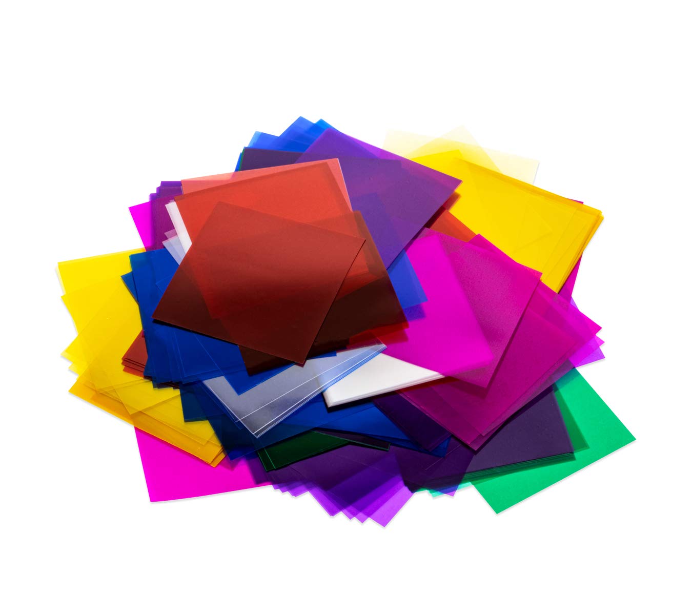 Hygloss Products 68020 2" cello squares Mosaic 2 inch x 2 inch-for Arts & Crafts, DIY Projects, Classroom Activities & Much More-8 Colors-576, assorted colors