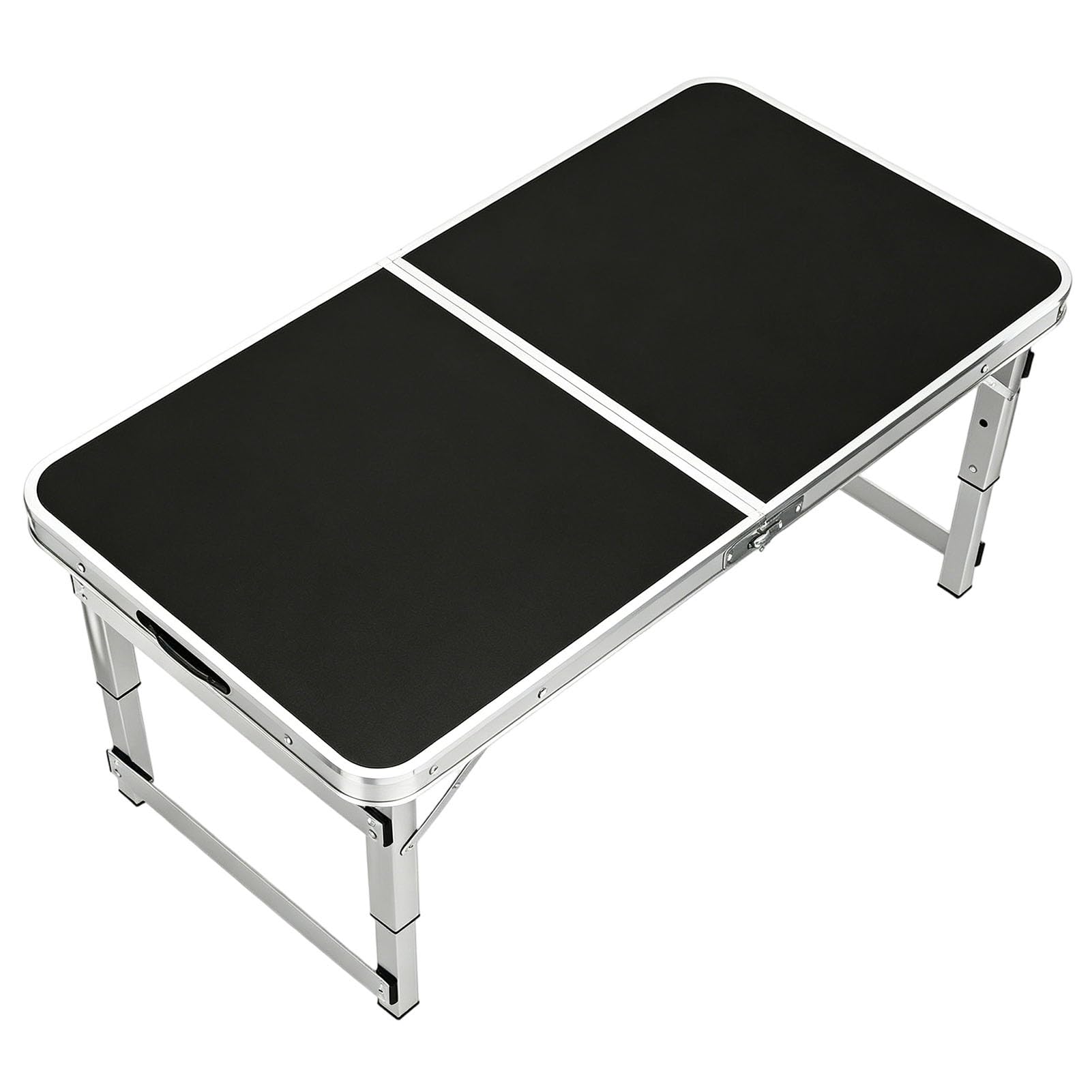 Tavolo da Campeggio Pieghevole, Tavolo Multiuso Pieghevole, Tavolo da Giardino Regolabile in Altezza, Tavolo da Picnic Portatile in Alluminio, Piano di Lavoro per Barbecue all'aperto, roulot