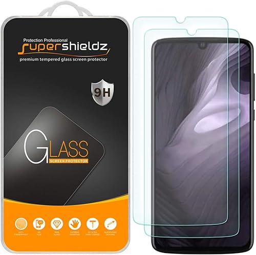 Supershieldz Protector de pantalla de vidrio templado diseñado para Motorola (Moto Z4 Play), 0.013 in, antiarañazos, sin burbujas