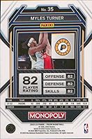 Vista 2 de 2022-23 PANINI MONOPOLY PRIZM #35 MYLES TURNER INDIANA PACERS BALONCESTO OFICIAL DE LA NBA
