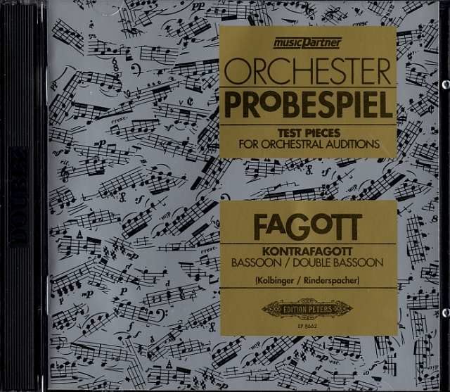 Orchestral probespiel (Fagott) – 2 CD
