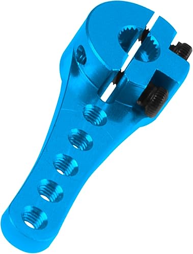 Miniatura 4 de Paquete de 3 servo de aluminio 25T servo brazo de dirección largo compatible con Futaba Savox Power HD Xcore 18 110 TRX4 SCX10 RC Crawler (azul)