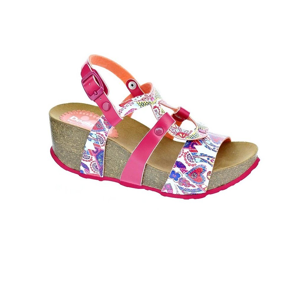 Desigual Bio9 Hearts, Heels Sandals Mujer, Blanco (White 1000), 36 EU