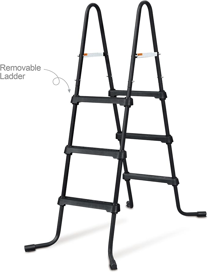 Escalera para piscina sobre tierra 3 peldaños 36 pulgadas miniatura 5