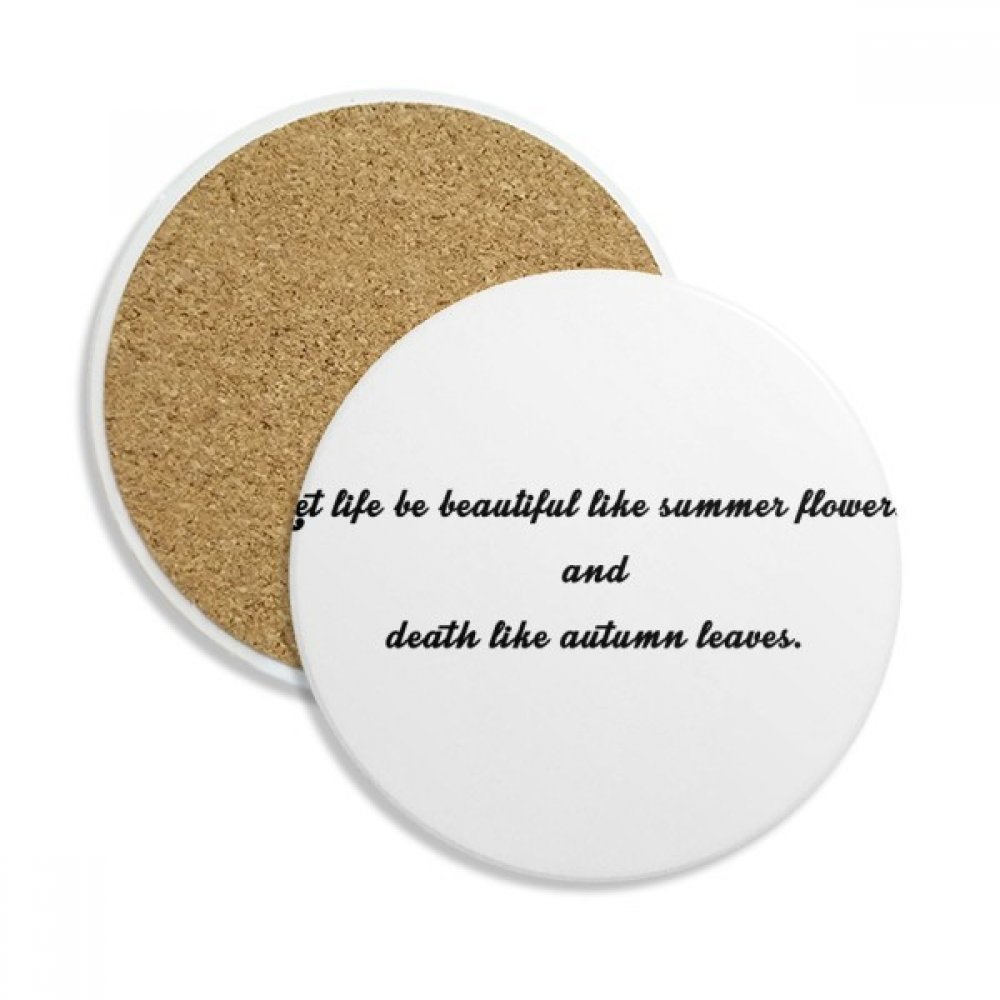 Cup coaster céramique poésie pour vos pauses café au salon