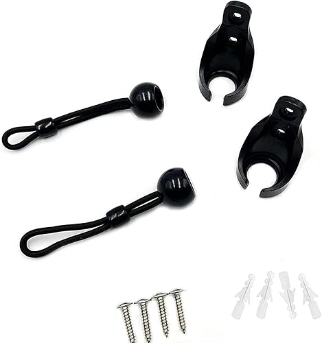 Miniatura 8 de Litong - Kit de bungee, piezas de repuesto universales para parasoles interiores y exteriores o persianas enrollables (negro)