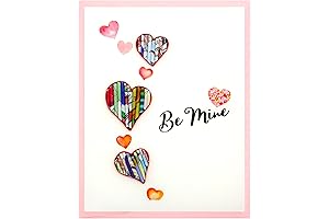 Recycled Paper Valentine's Heart Card for Nurturing a Sustainable Existence