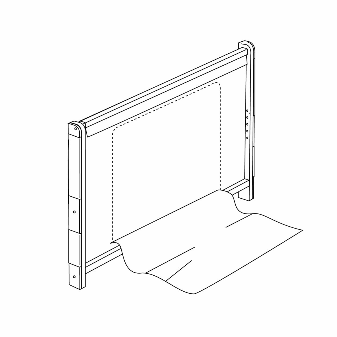 roba Lettino Co-Sleeping Heartbreaker, per Neonati e Bambini, 60 x 120 cm, Biancheria per Lettino Inclusa, si Aggancia al Letto dei Genitori, 6 Altezze Regolabili, Legno Laccato Bianco