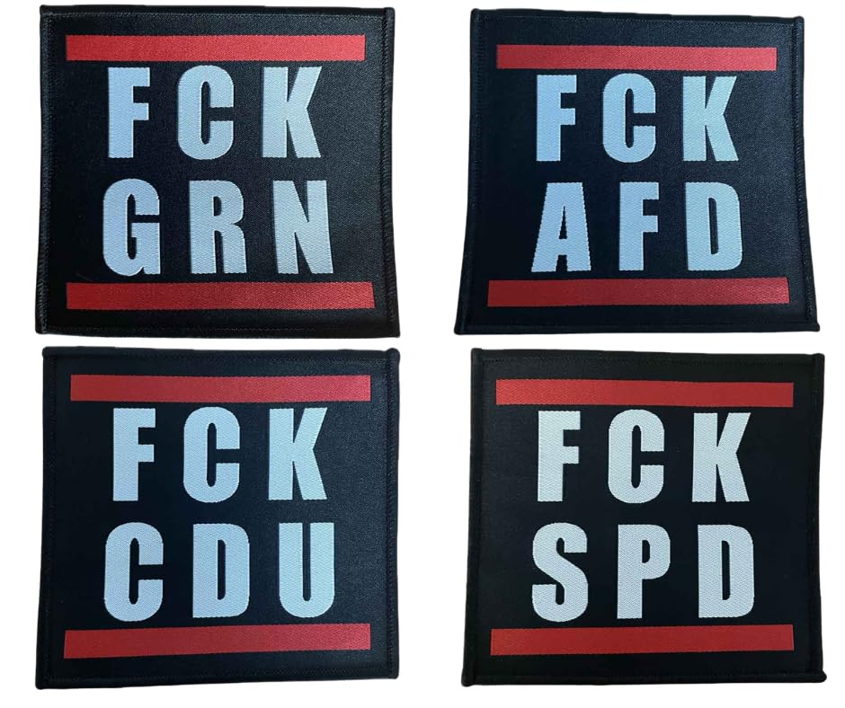 Écusson FCK CDU et AfD pour personnaliser vos vestes et sacs lors des festivals engagés