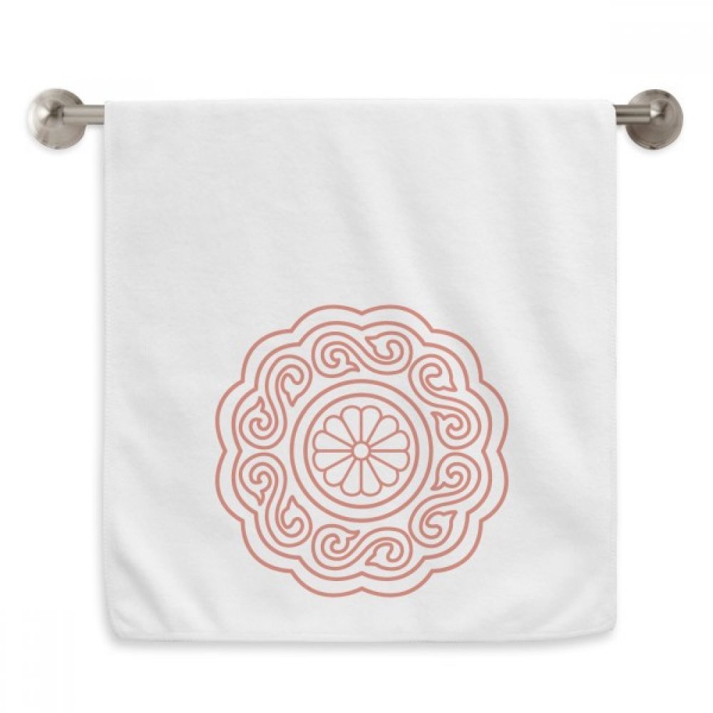 Serviette de toilette Chine traditionnelle blanche en coton doux