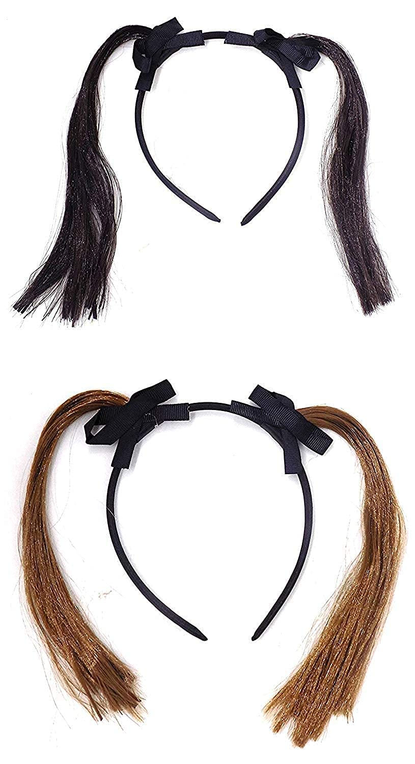 APSAMBR- Hair Band For Girls For Stage Performance Headband For Kids, BROWN, Pack Of 1 2