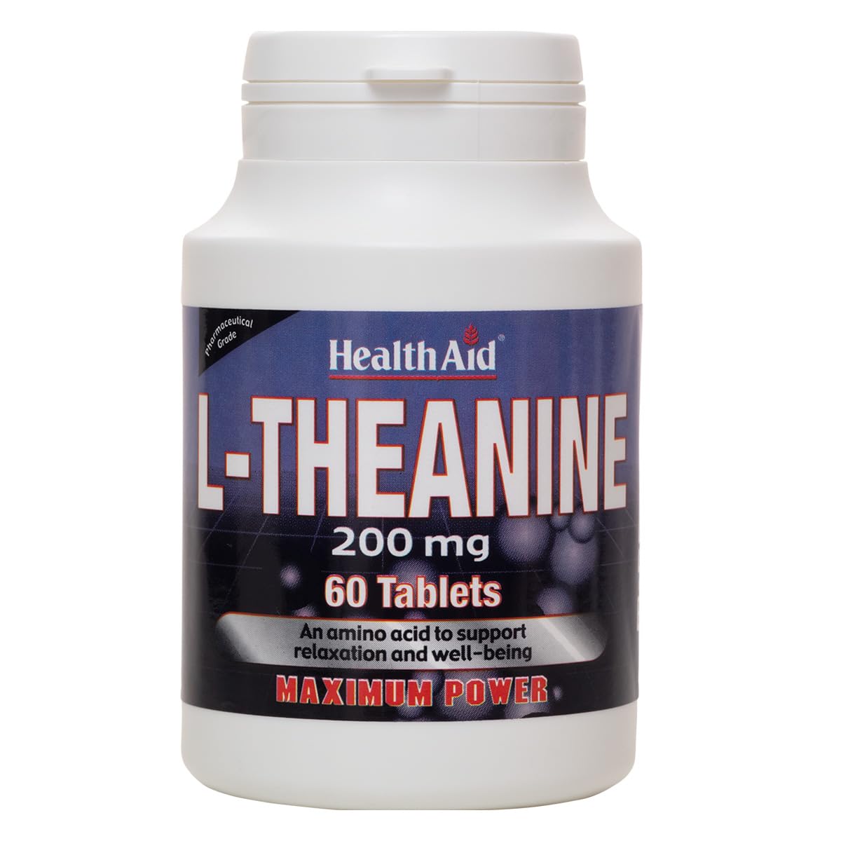 HealthAid L-Theanine 200mg 60 Tablets - 4 Pack