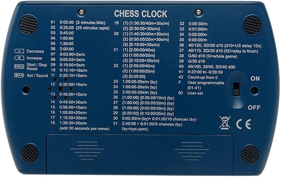Chess Clock Digital Chess Timer, Professional International Chess Clock with Large Seesaw Button, Game Timer
