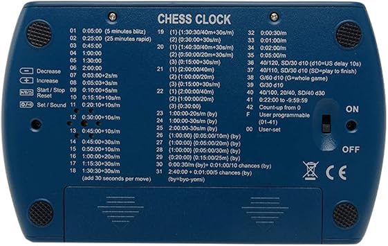 Chess Clock Digital Chess Timer, Professional International Chess Clock with Large Seesaw Button, Game Timer