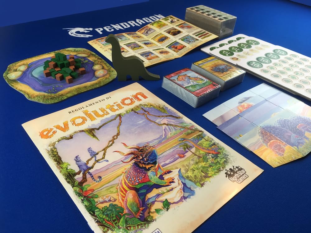 Pendragon - Evolution - Edizione italiana - Gioco da tavolo e di carte, Età 12+, 2-6 Giocatori