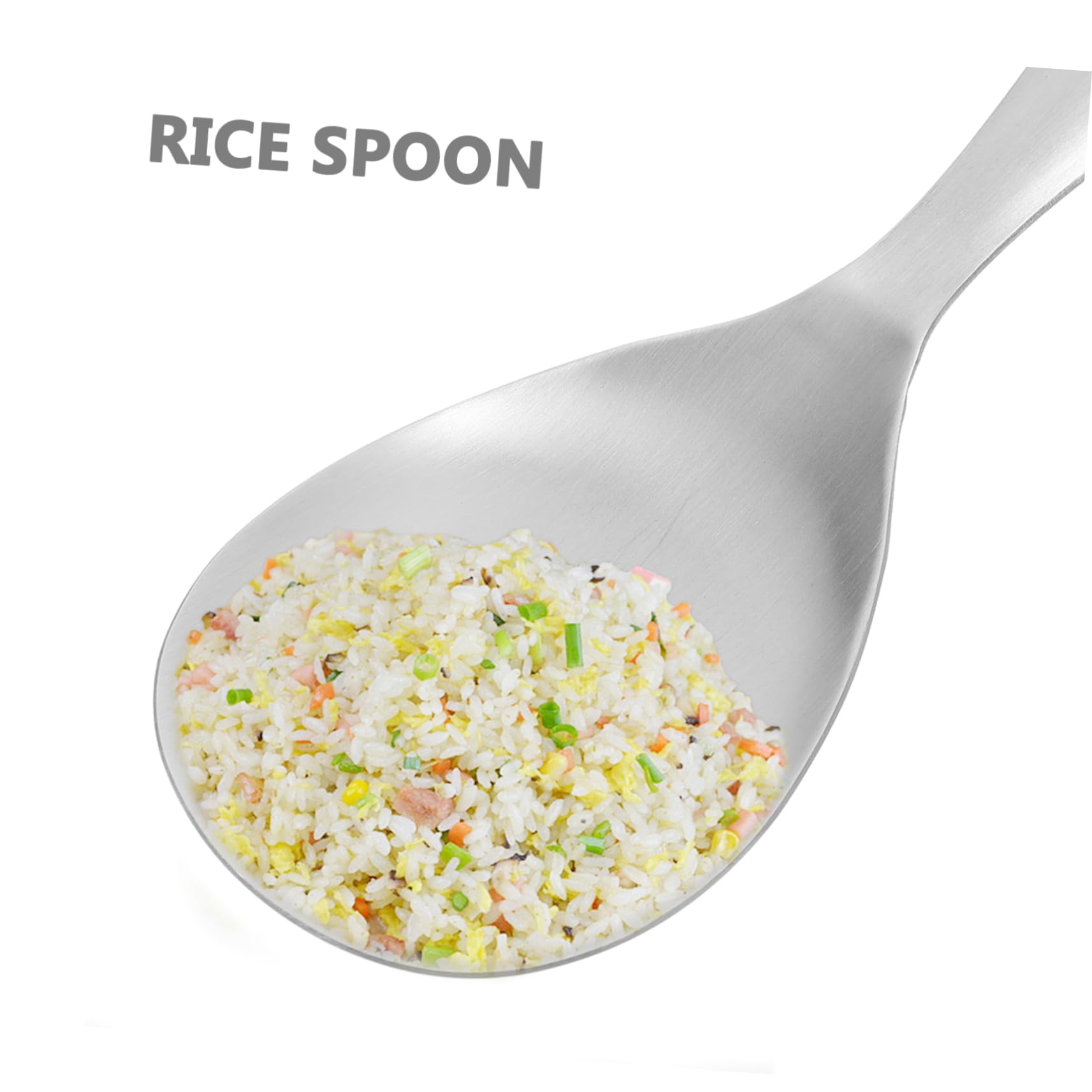 Hemobllo Cucharas Para Servir Arroz Antiadherentes, 2 Unidades De Acero Inoxidable, Ideales Para Familias y Eventos, Utensilios Prácticos Para Cocina