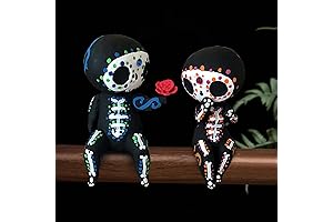 Sugar Skull Couple Statue: Celebrating Dia De Los Muertos with Love