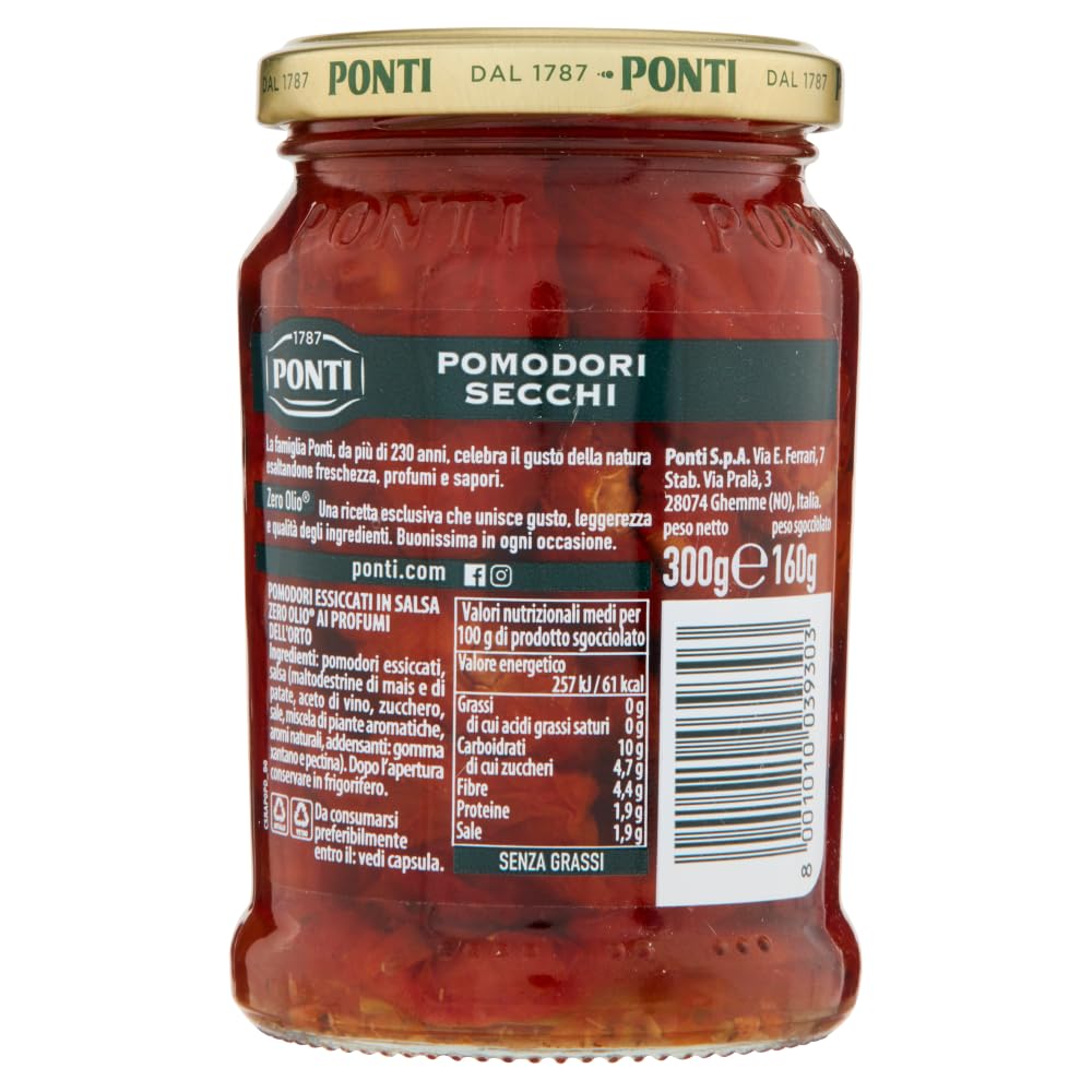 Italian Gourmet Pomodori Secchi Zero Olio fettfrei im Glas 12 x 300g