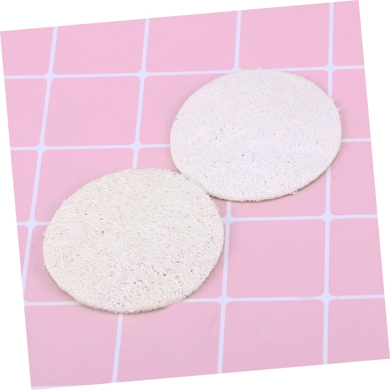 Healvian 500 Piezas Almohadillas De Lufa Esponja Facial Esponjas De Lufa Exfoliantes Almohadillas Redondas De Algodón De Bambú Almohadillas Exfoliantes Depurador Tina Protección De La Piel