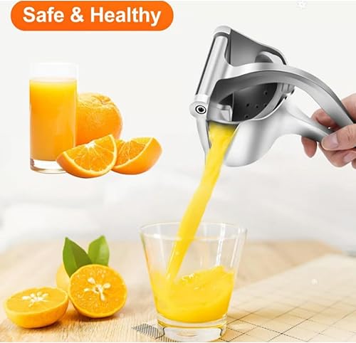 Miniatura 2 de Exprimidor de limón de acero inoxidable premium, extractor de jugo de fruta fresca, exprimidor de mano, exprimidor manual sin esfuerzo, exprimidor