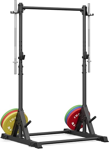 Vista 9 de Estación de dominadas, barra de dominadas de entrenamiento de fuerza, de pie, estación de barra de dominadas ajustable y resistente, capacidad