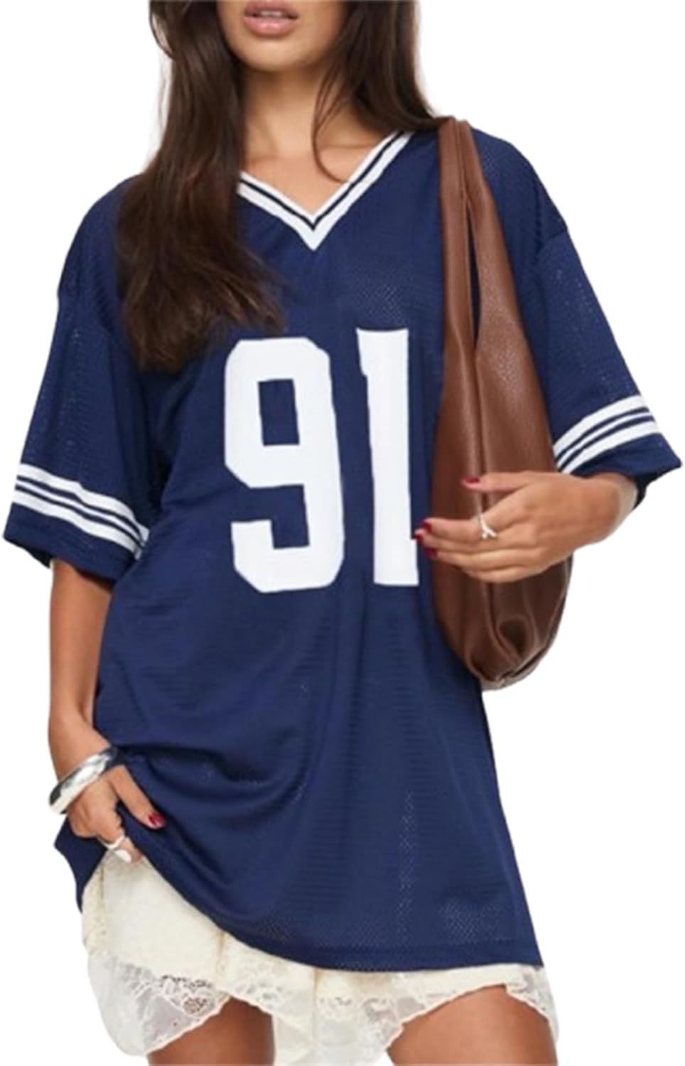 Jersey Shirts for Women Oversized Y2k Number Graphic Martinique Ubuy