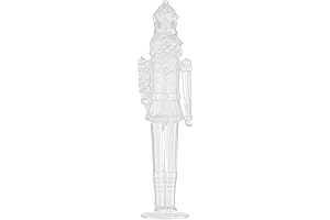 Acrylic Nutcracker Decor, Clear: An Enchanting Christmas Adornment