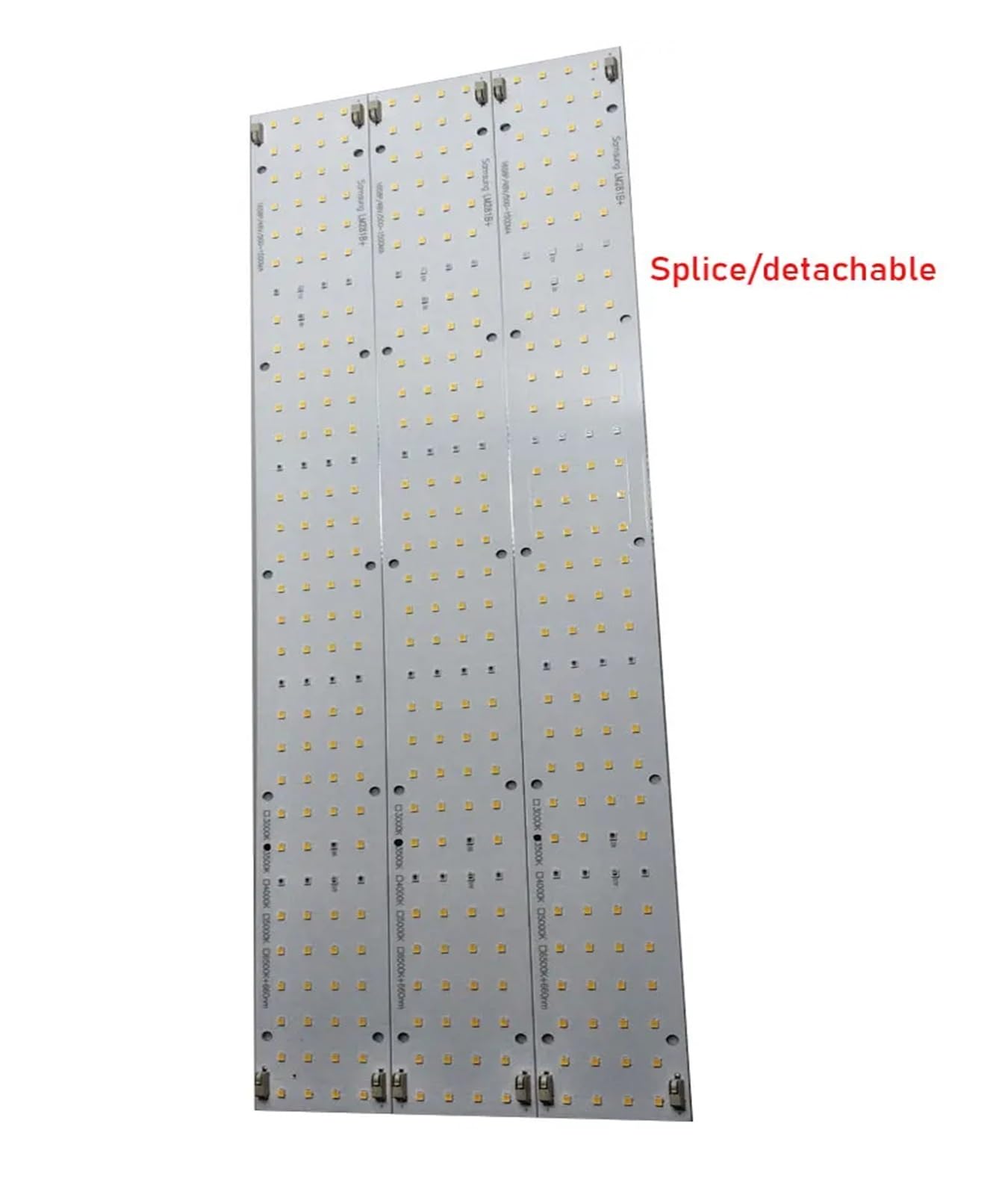 Lámpara de Cultivo, LM281B+ Placa de Tiras de Barra de luz LED de Cultivo PCB, Placa de Empalme 3 en 1 QB128 3000-6500K 660nm UV IR plantación en Interiores(3500K 660 UV IR)