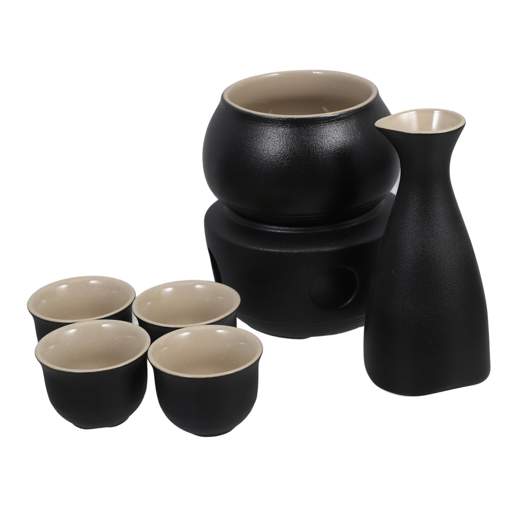 Gatuida Keramik Saketopf 1 Satz 300ml Schwarz im Klassischen Stil