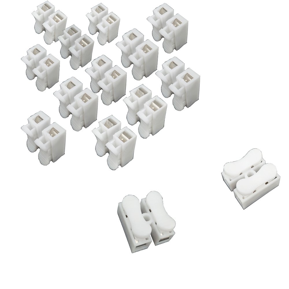 Buy 100 pcs 2P CH2 quick connector, spring cable clamp terminal Light