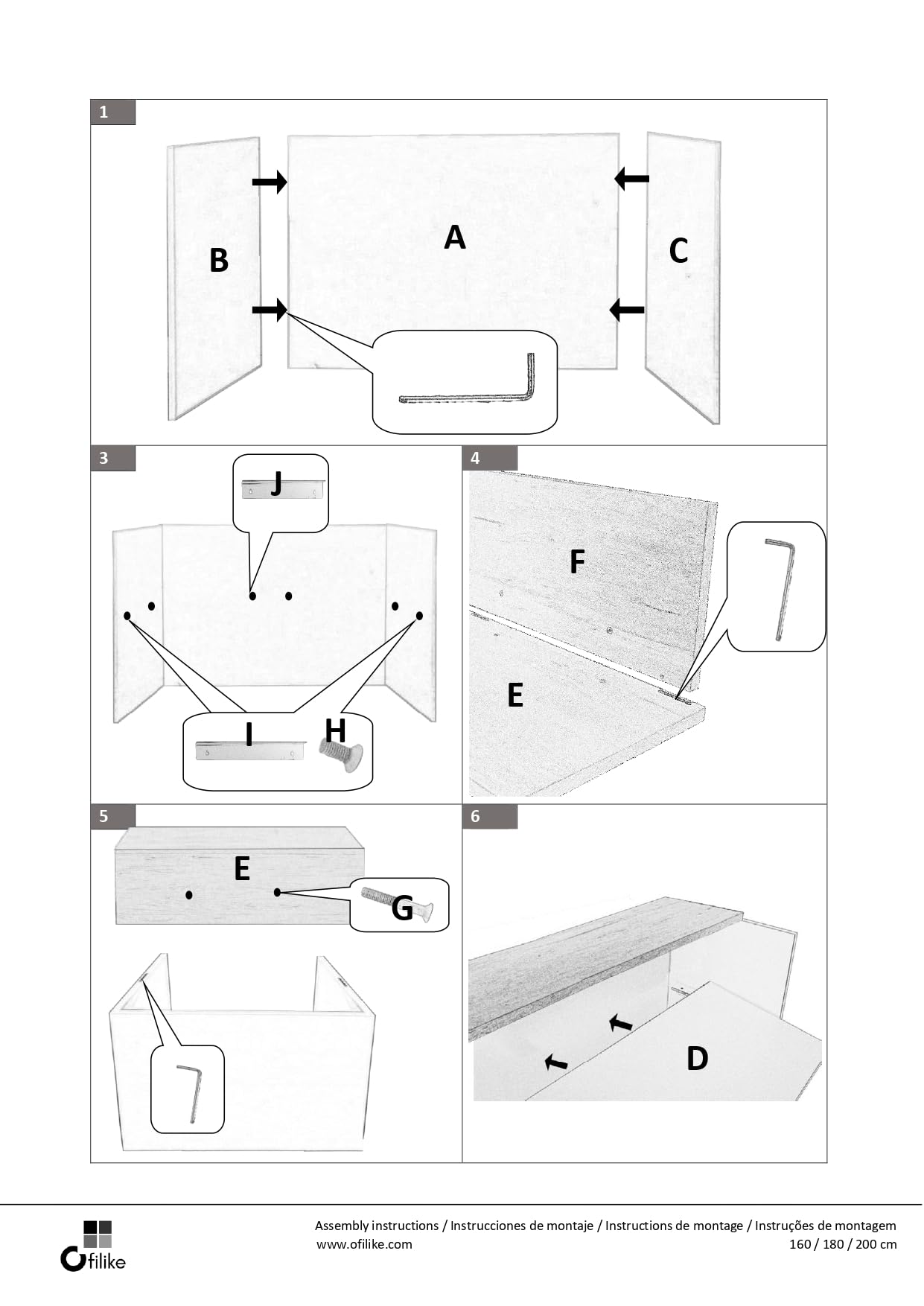 Mostrador Osiris Basic. Mostrador de Recepción para Oficina, Tienda, Clínica. Fácil Montaje (160cm Ancho, Roble)