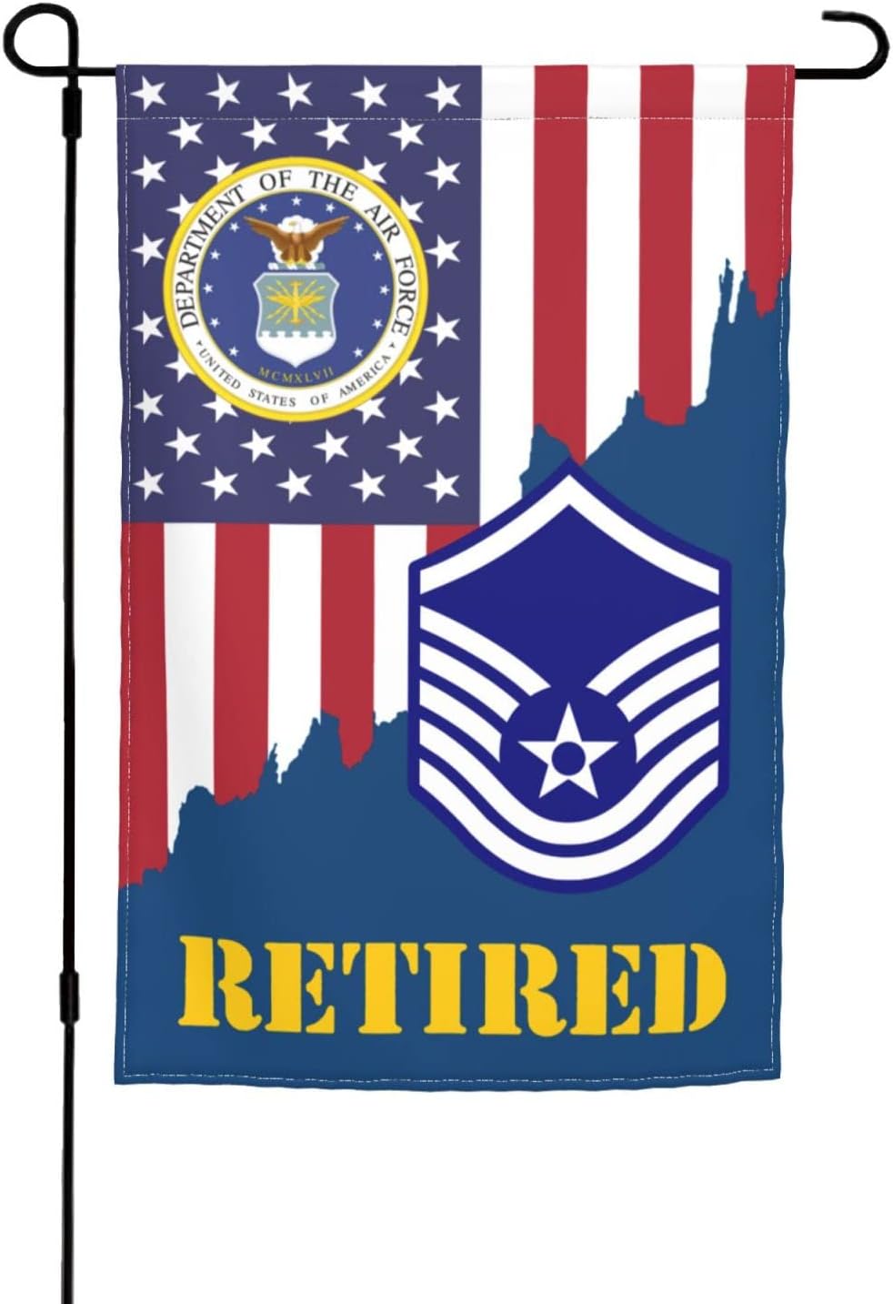 Garden Flag Force E7 Master Retired Yard Flags Decorating Outdoor Banner All Season Banner For Farm Lawn Birthday Parties S