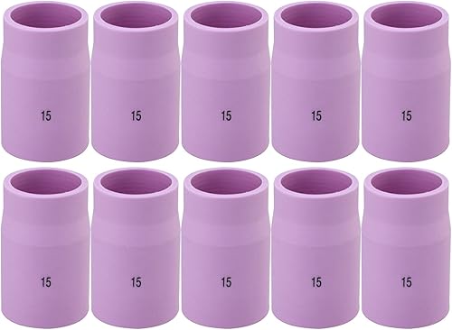 Miniatura 8 de RIVERWELD 53N88#10 58" Orificio grande TIG lente de gas boquilla de alúmina vasos de cerámica para SR DB WP 9 17 20 18 26 TIG soplete de soldadura