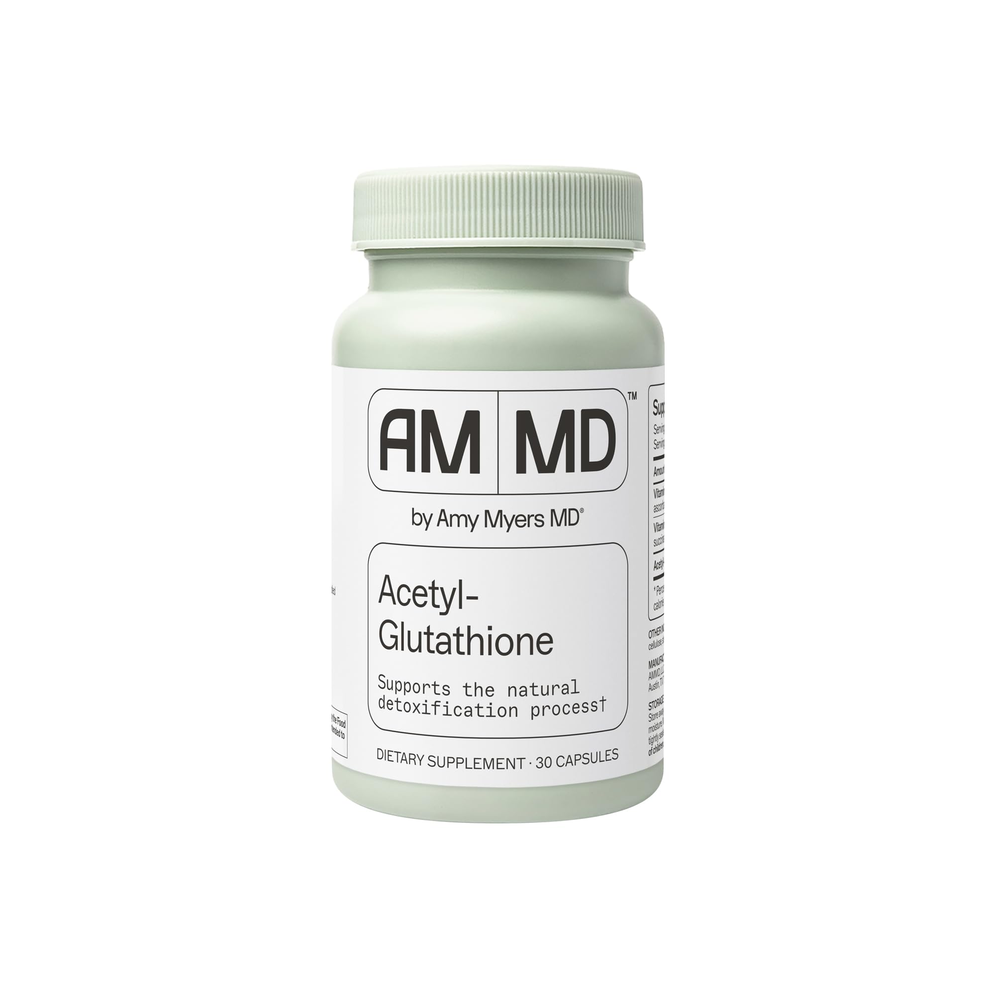 Amy Myers MD Glutathione Supplement - Healthy Cellular Absorption, Natural Detox & Immune System Support - Acetyl-Glutathione Nutritional & Immune System Care - Gluten-Free & Non-Dairy
