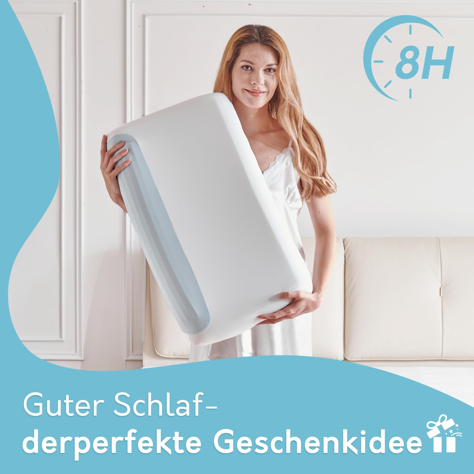 Memory Foam Nackenstützkissen Öko-Tex Ergonomisches Kopfkissen