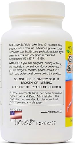 Miniatura 2 de Glucosamina y condroitina 1500mg-1200mg con colágeno, apoya la salud de las articulaciones (90 cápsulaspaquete de 1)