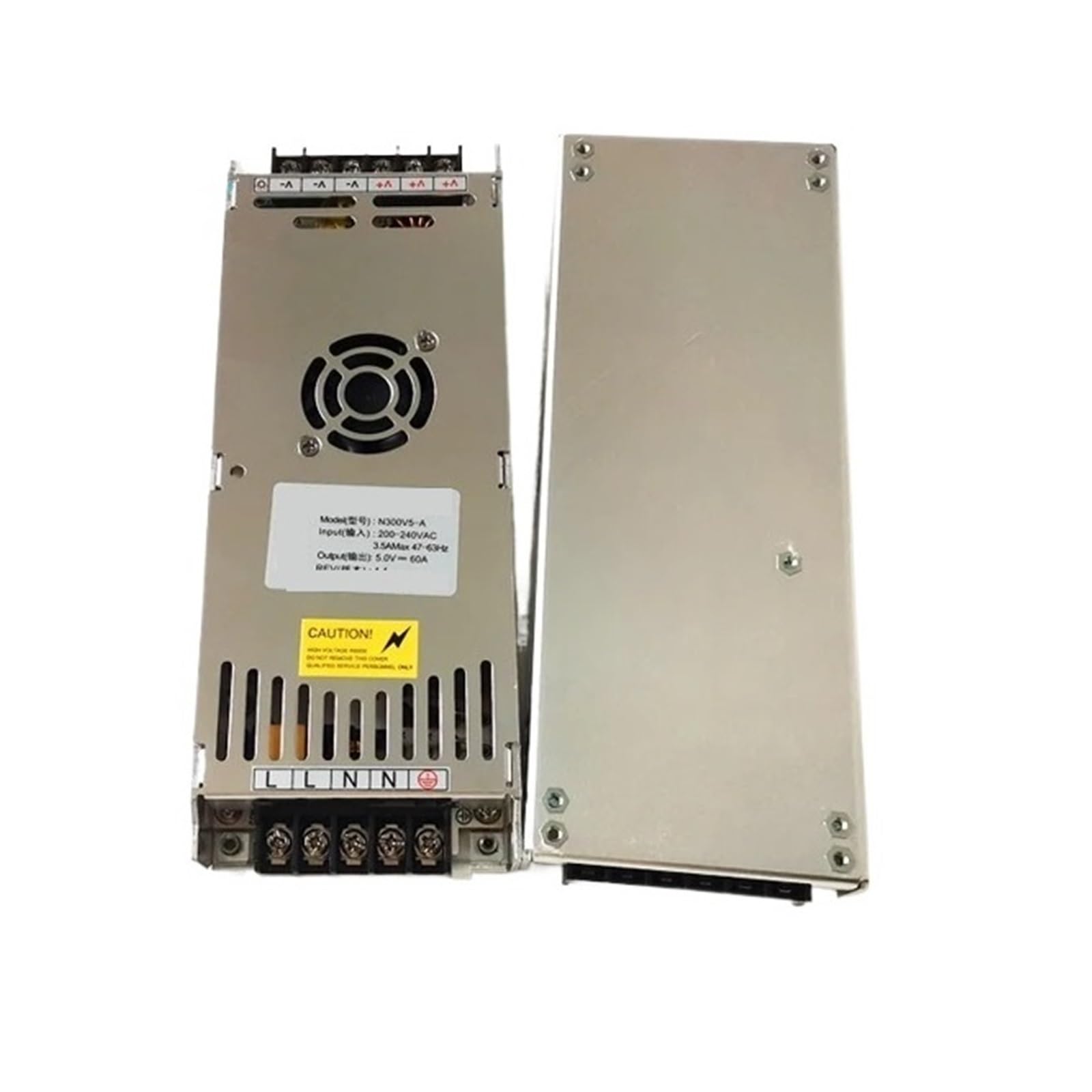 RISWEKFW 1pcs LED Power Supply N300V5-A, AC 220V to Output 5V 60A 300W