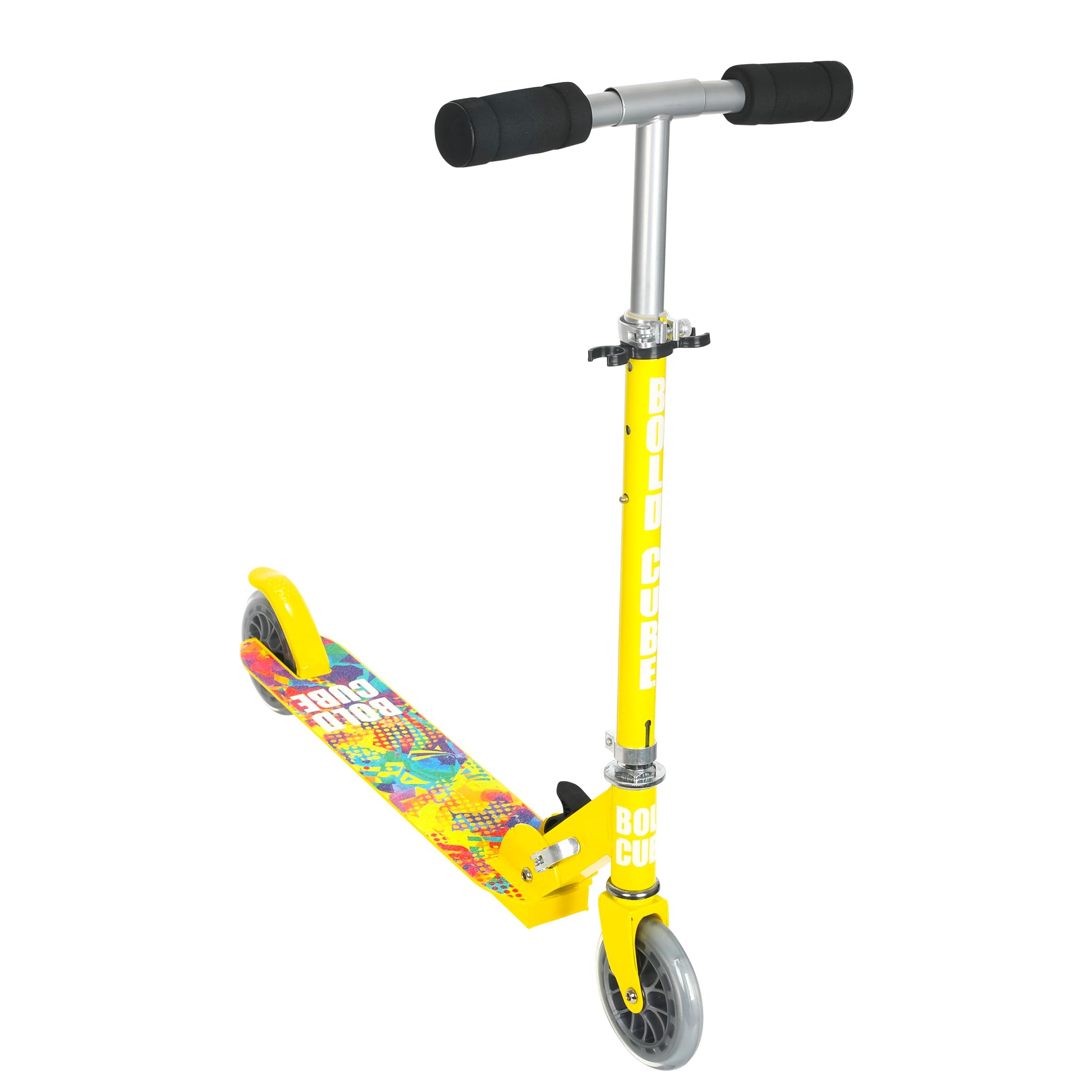 Trottinette Enfant BOLDCUBE 2 Roues - Guidon Ajustable 69-82 Cm - Pliable Et Légère 2,8 Kg