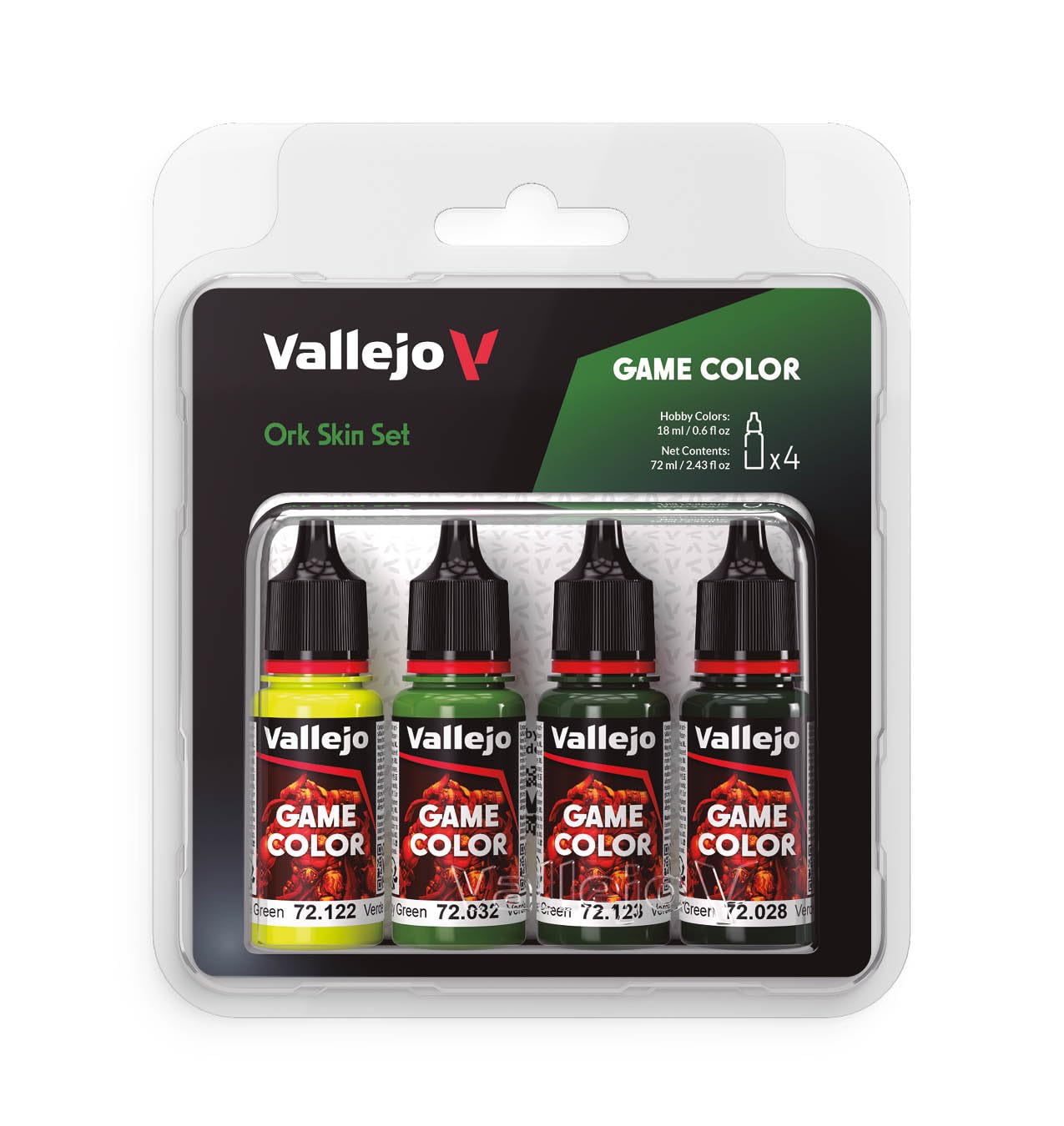 AV Vallejo Game Color Set - Ork Skin Colors (x4)