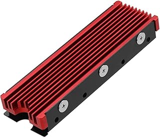 XTVTX Radiatory NVMe do M.2 2280 mm SSD dwustronna konstrukcja chłodzenia (czerwona)