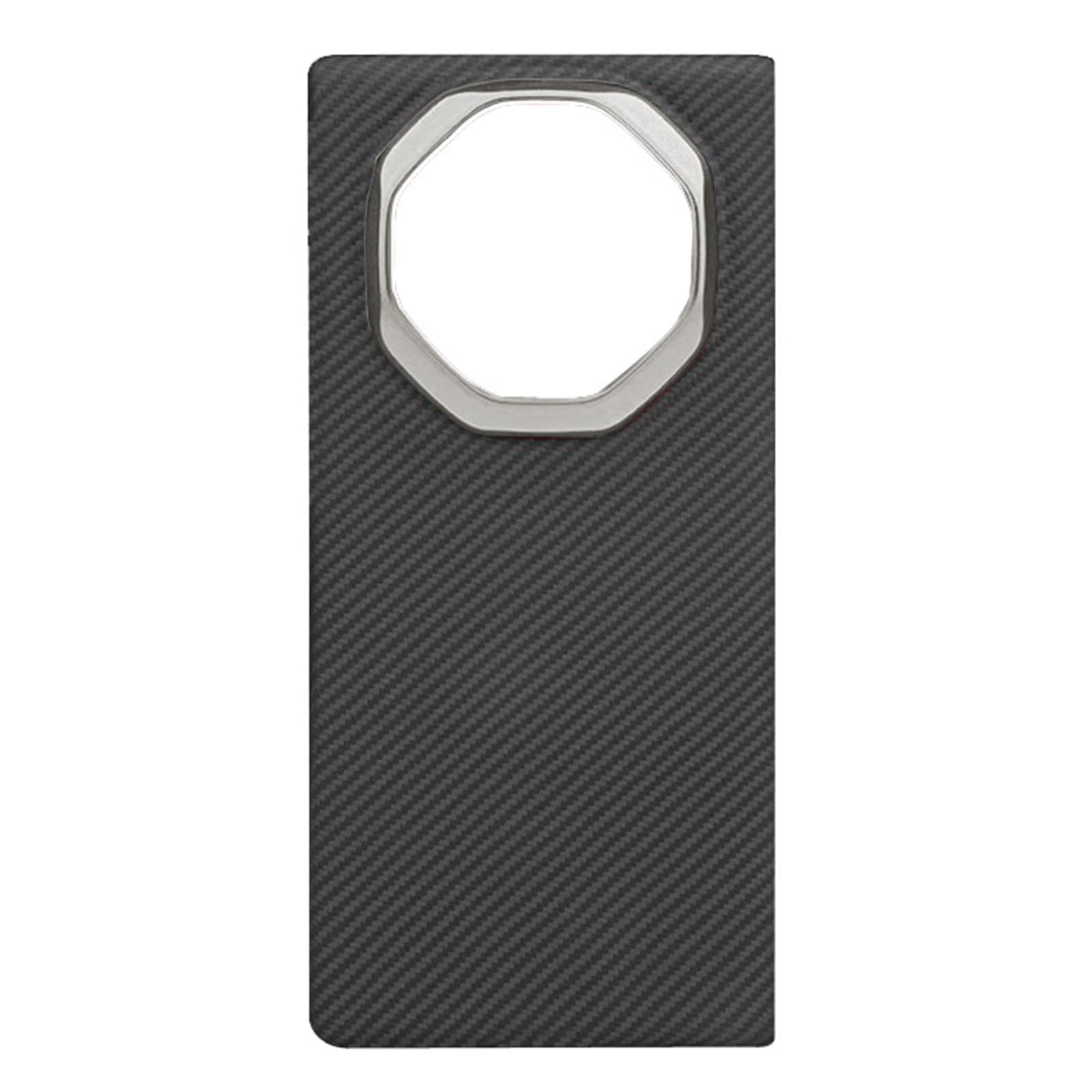 Etui do Huawei Mate XT, ultra cienkie etui ochronne z włókna węglowego, minimalistyczne, odporne na uderzenia i zarysowania, kolor srebrny, Mate XT