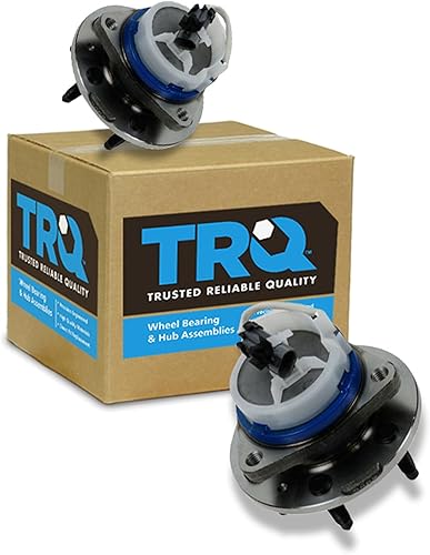 Vista 175 de TRQ Juego de Rodamientos de Rueda y Cubierta de Llanta Trasera para Conductor y Pasajero 2 Piezas Compatible con Infiniti G35 2003-2006 2007 G35