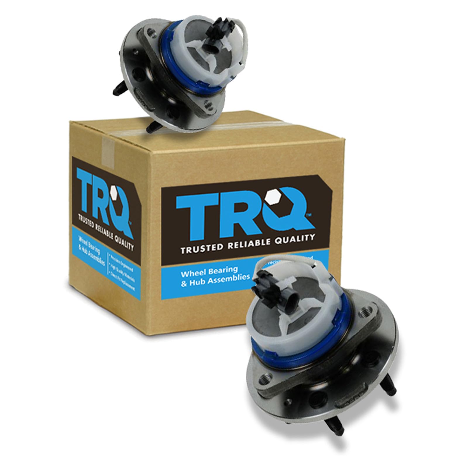 TRQ Left and Right Wheel Bearing and Hub Assembly Set 2 Piece
