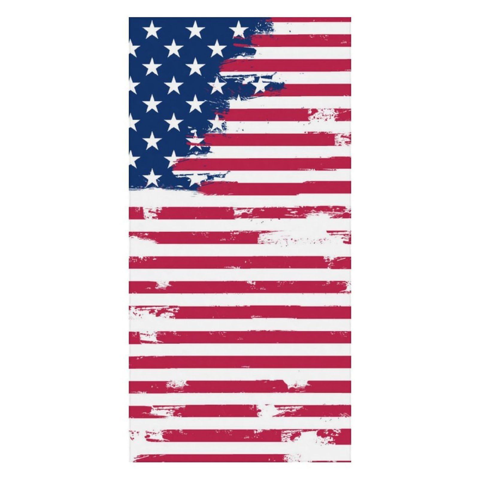 Anceky Beach Towel Soft American Flag Bath Towels Quick Dry Bath Towel for Beach Pool Yoga Swim Shower 31 X 63 in
