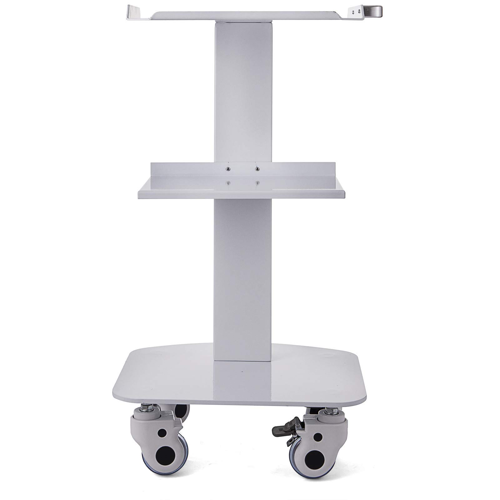 Carrello 3 Ripiani In Acciaio Inox Carrello Da Laboratorio Con 4 Ruote Per Ristorante E Laboratorio (Bianco)