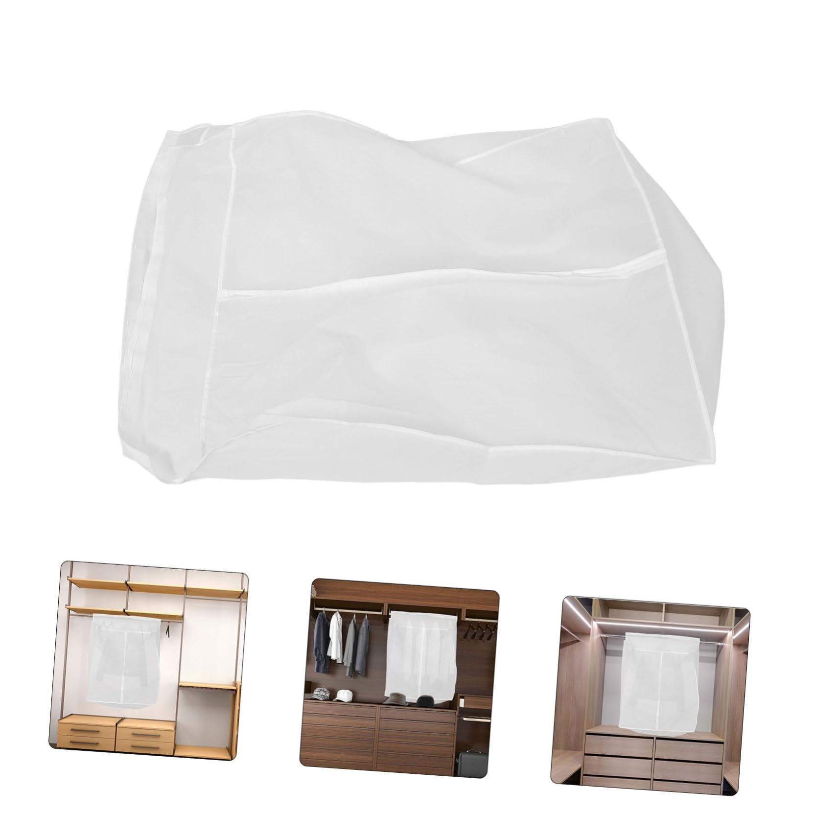 ULTECHNOVO Funda Protectora para Ropa de Peva, Plegable Almacenamiento Conveniente para Guardar Trajes y Abrigos Armario del Hogar