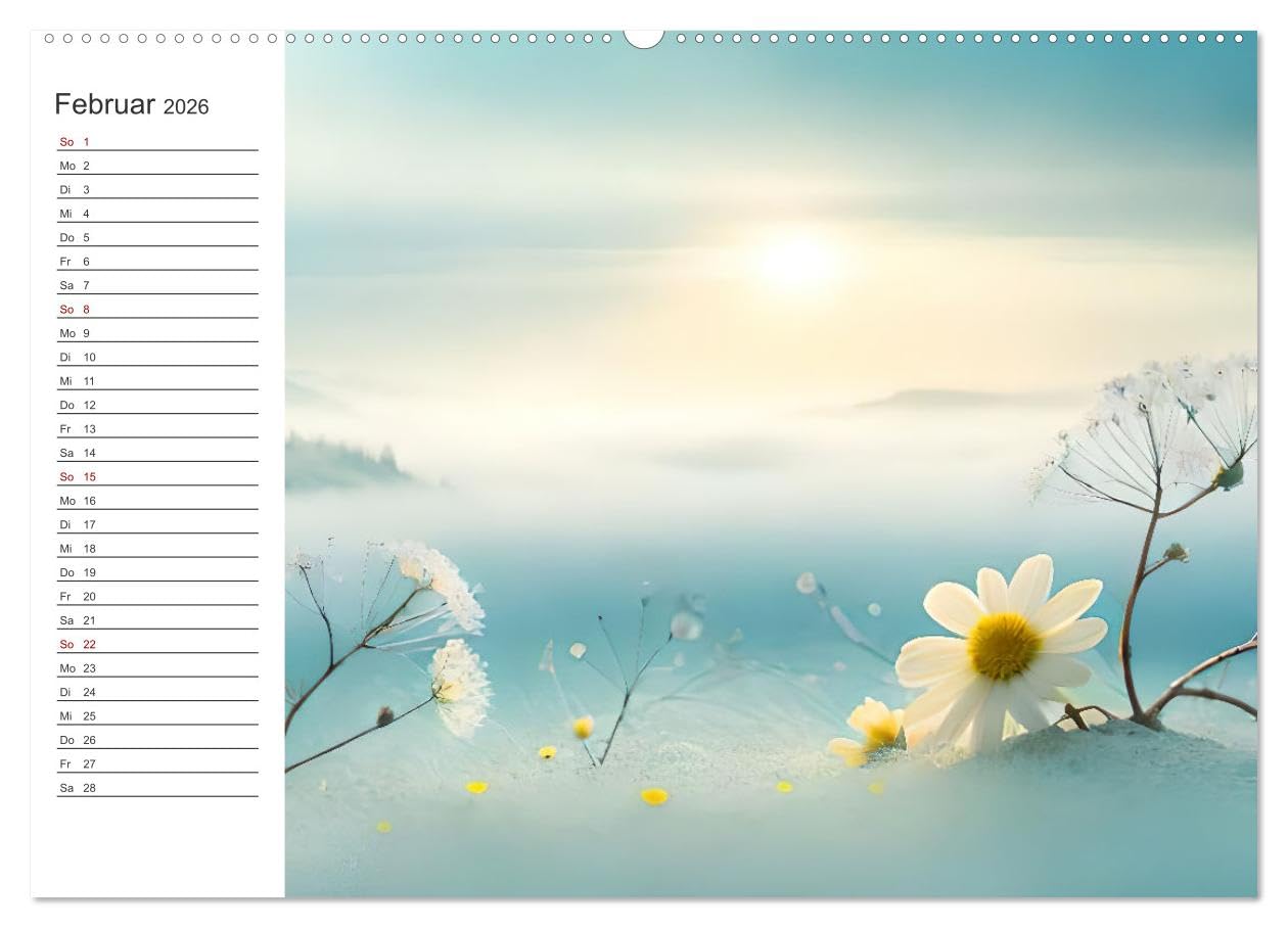 Romantischer Terminkalender (Wandkalender 2026 DIN A2 quer), CALVENDO Monatskalender: Origineller Terminplaner für Verliebte (CALVENDO Menschen)