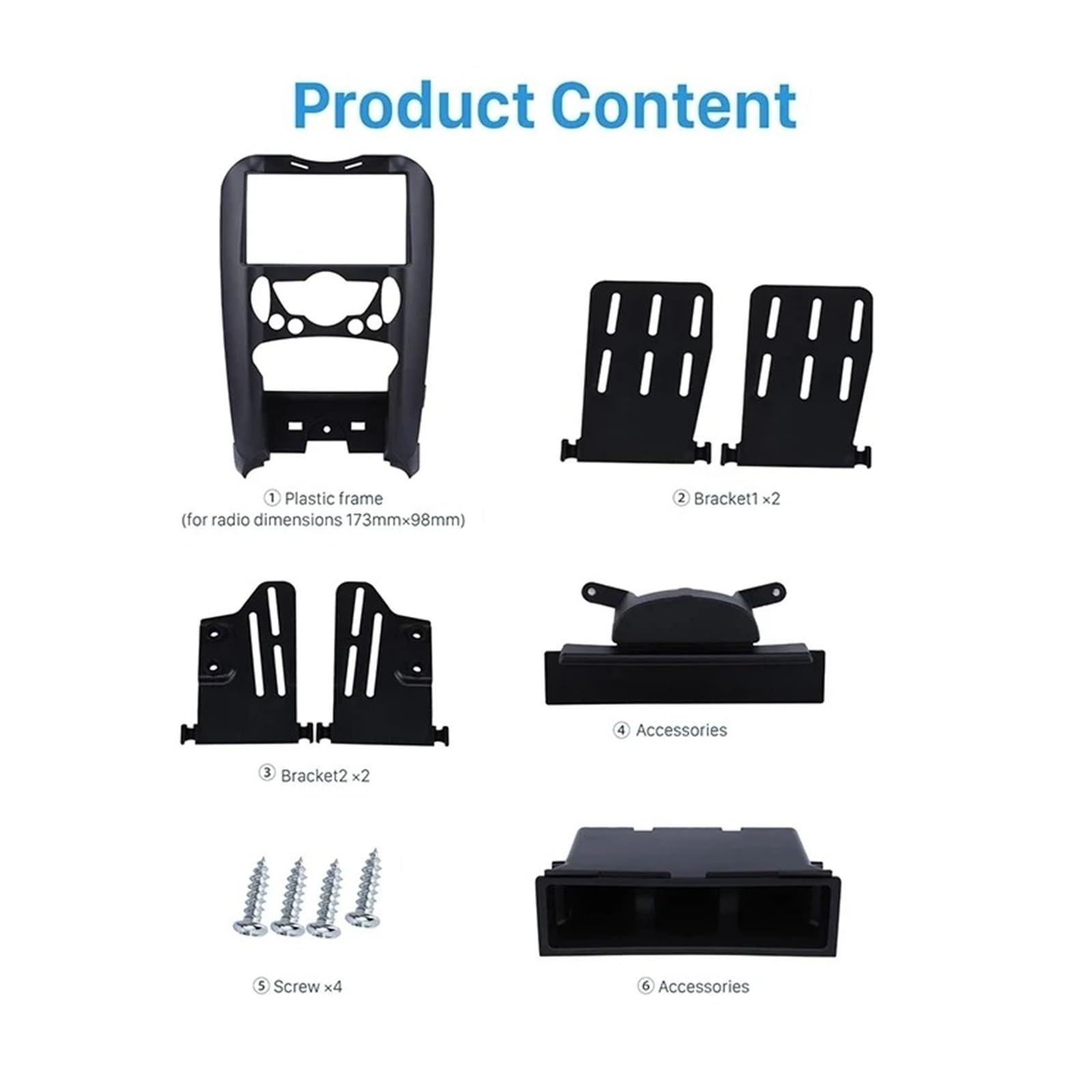 Mascherina Autoradio Cornice Stereo 2 DIN per BMW per Mini per Cooper R55 R56 R57 2007-2014 Autoradio Lettore Dvd Fascia Telaio Trim Pannello Kit Installazione